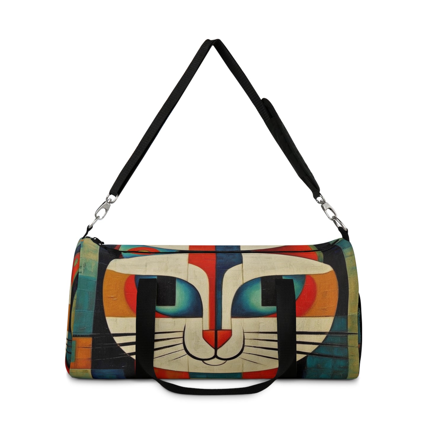 Artistic Vintage Vibes: Picasso-Inspired Midcentury Modern Duffel Bag for Retro Fashion
