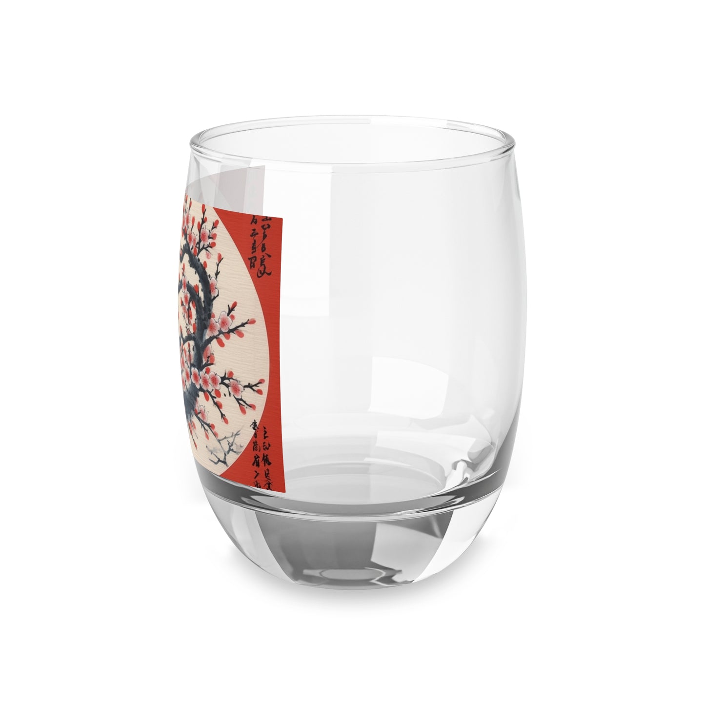 Enchanting Petal Symphony: Whiskey Glass Celebrating Cherry Blossom Tree Drawings