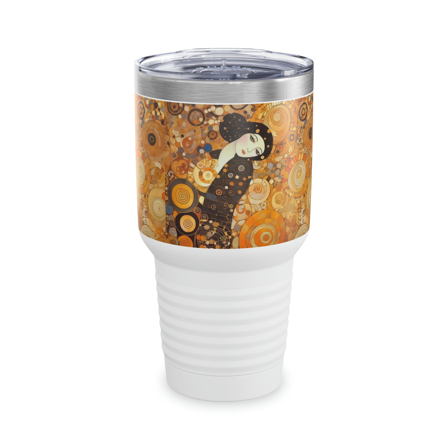 Sensational Symmetry: Ringneck Tumbler Inspired by Gustav Klimt's Women