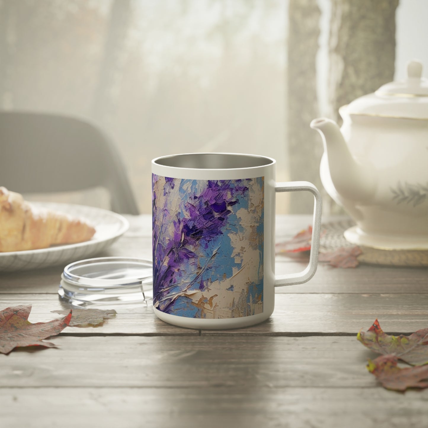 Lavender Dreams Unleashed: Discover Beauty with our Insulated Coffee Mug