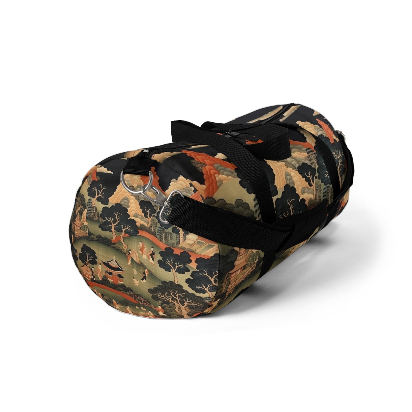 Tapestry Treasures: Japanese-inspired Duffel Bag for Art Lovers