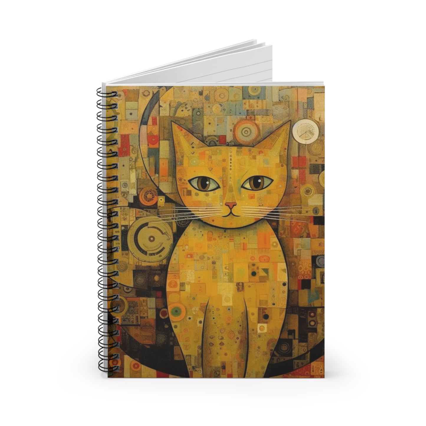 Expressions of Modernity: Klimt-Inspired Spiral Notebook