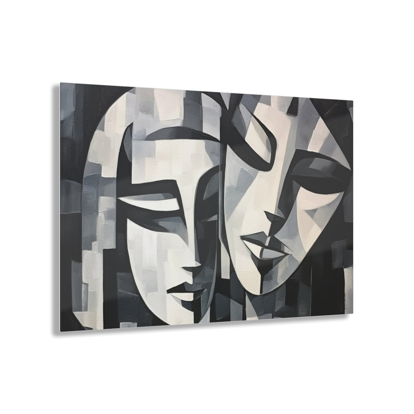Abstract Oil Paint Acrylic Prints: Cubist Artistry in a Portable Masterpiece