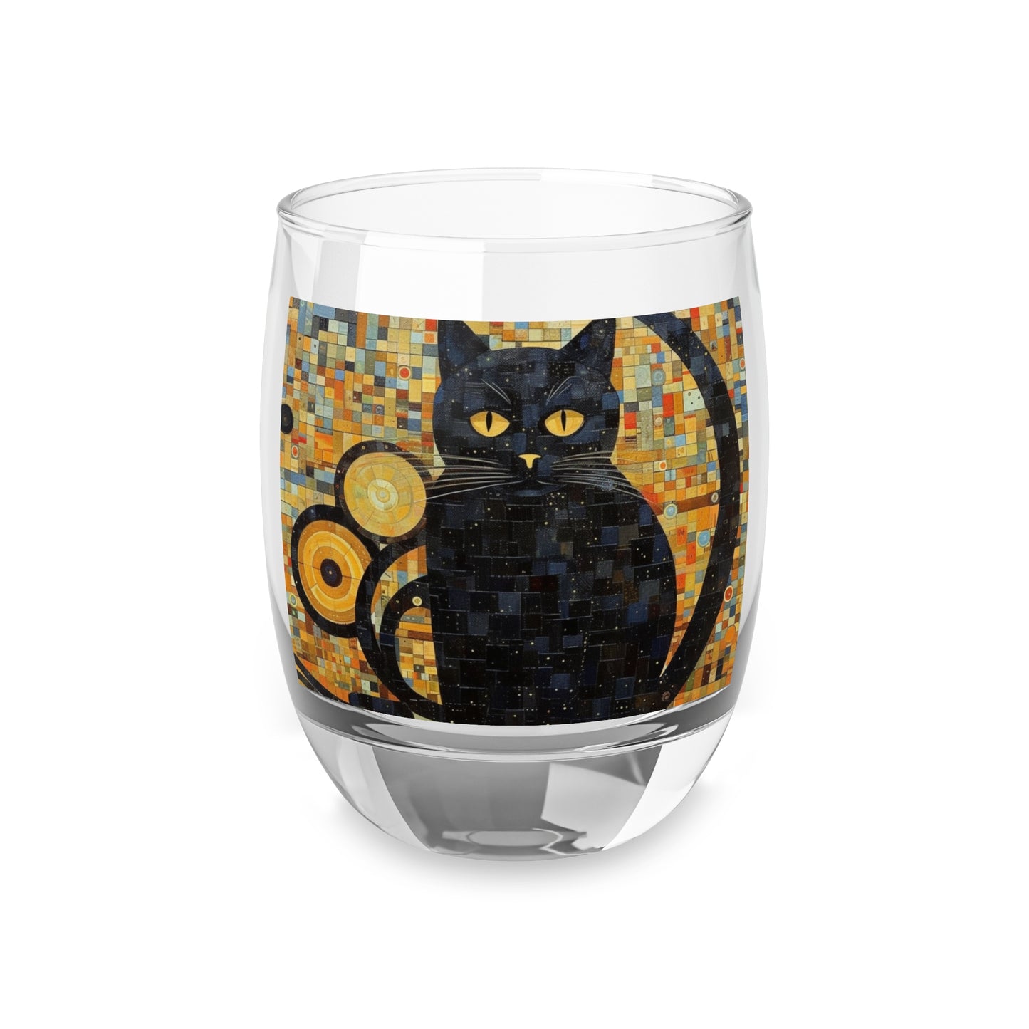 Gustav Klimt Cat Whiskey Glass: Embrace Feline Beauty and Artistic Splendor