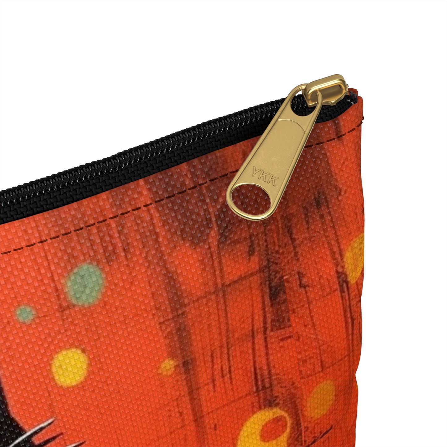 Fashionably Retro Feline: Midcentury Modern Accessory Pouch with a Vintage Cat-Inspired Flair
