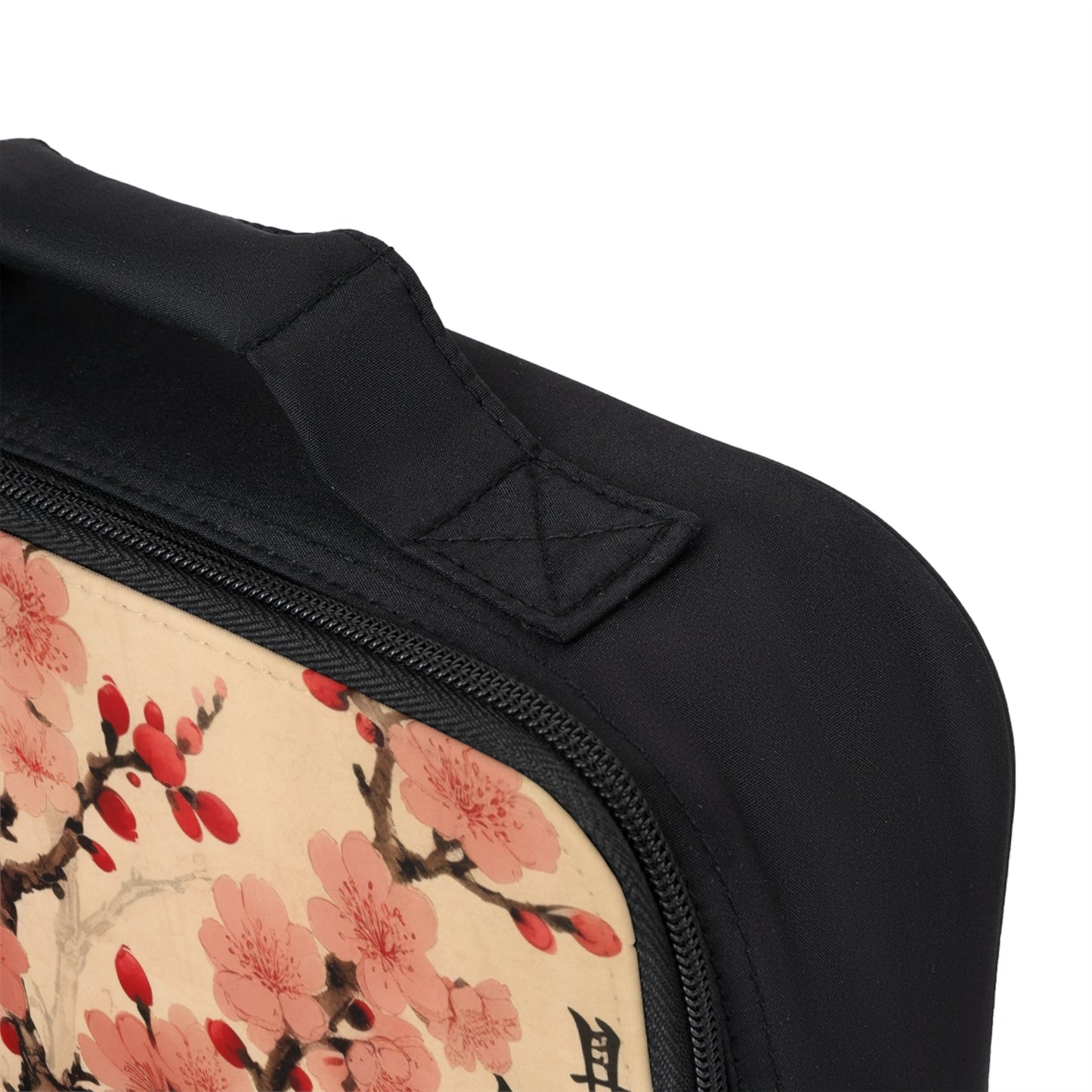 Floral Fusion: Lunch Bag Merging Cherry Blossom Beauty and Artistic Flower Drawings