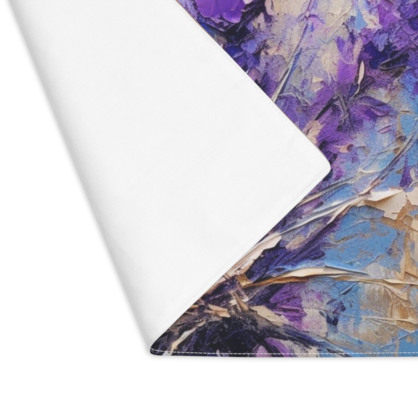 Vibrant Lavender Art on Placemat: A Floral Delight for Your Senses