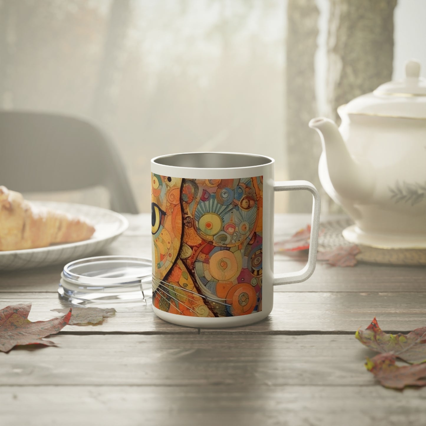 Art Nouveau Revival: Klimt-Inspired Insulated Coffee Mug