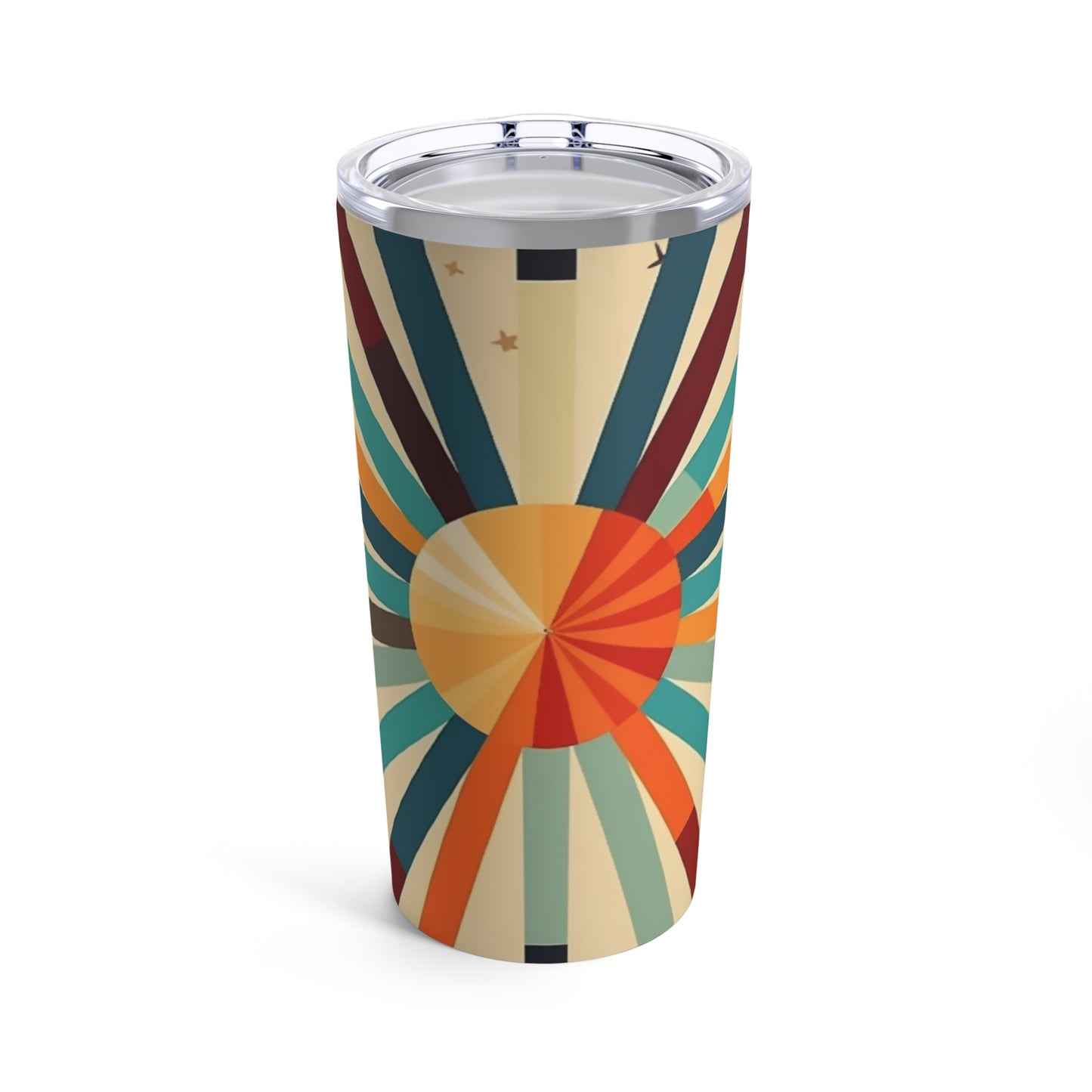 Artistic Abstractions: Starburst Candy Colored Tumbler for Modern Abstract Art Lovers