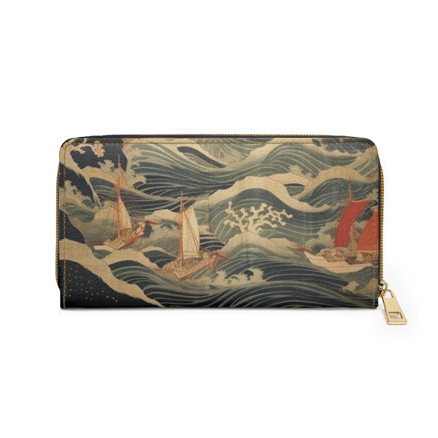 Artistic Fusion - Where Japanese Tapestry Meets the Perfect Zipper Wallet