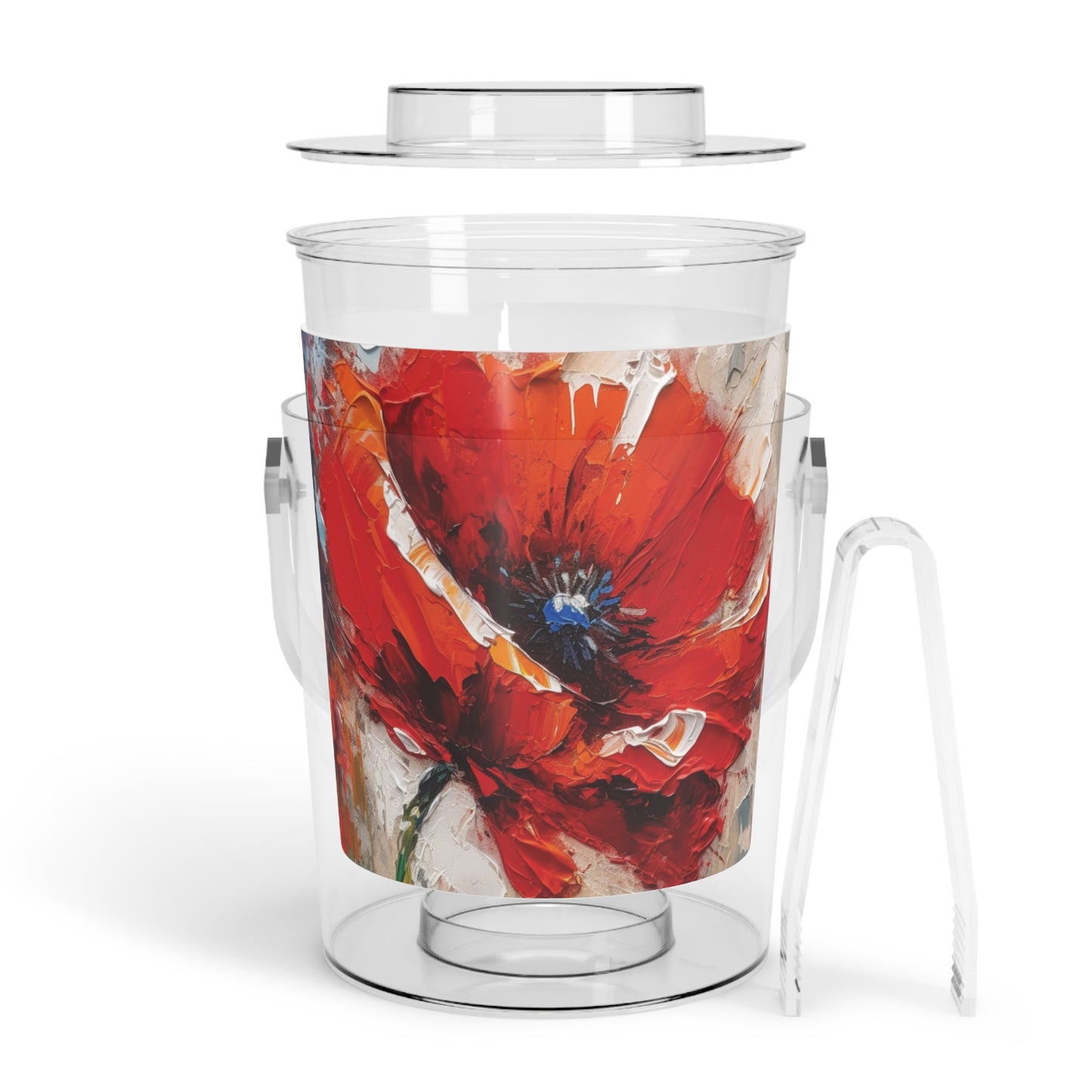 Unleash Your Creativity with Poppy Ice Bucket with Tongs: A Blossoming Artistic Journey