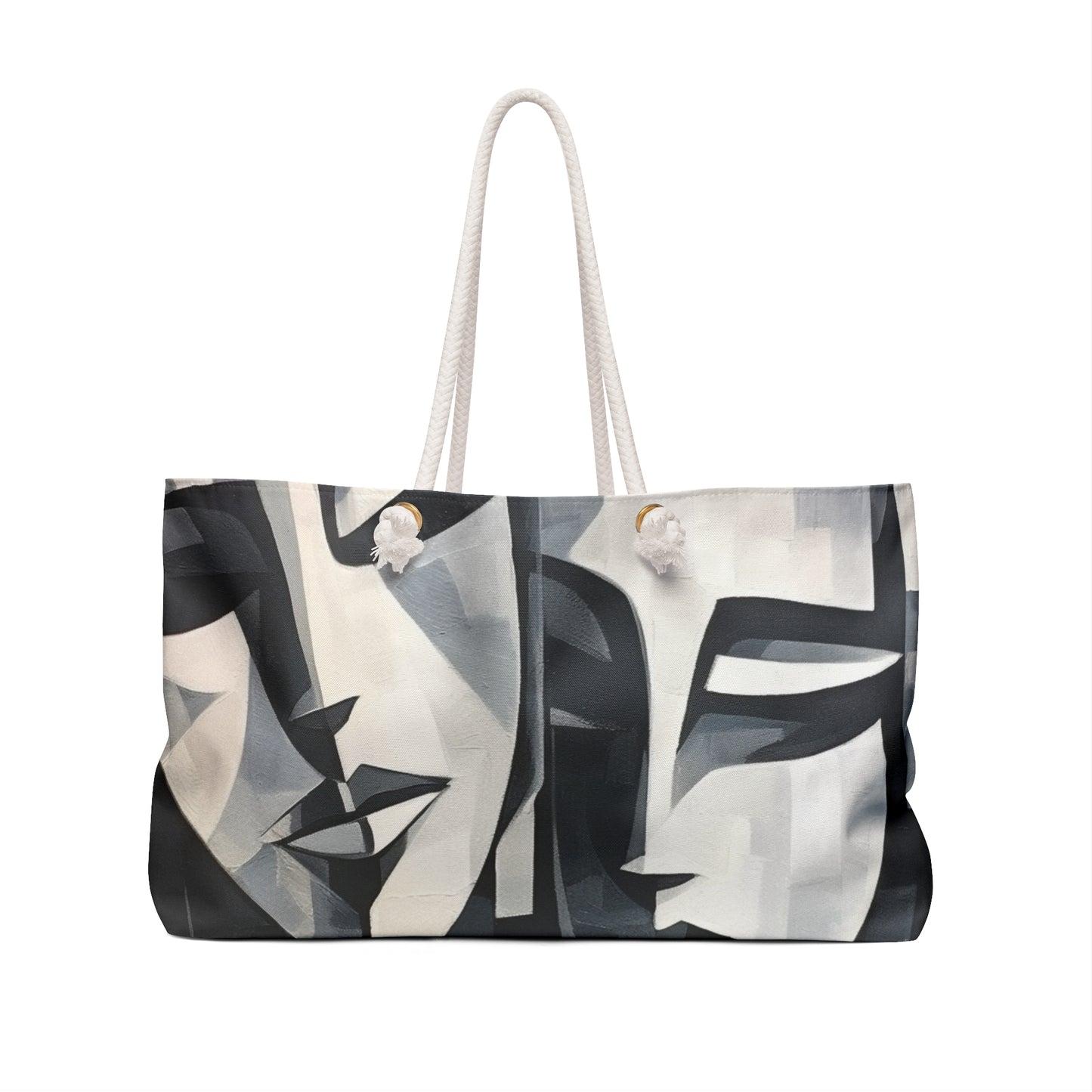 Abstract Oil Paint Weekender Bag: Cubist Artistry in a Portable Masterpiece