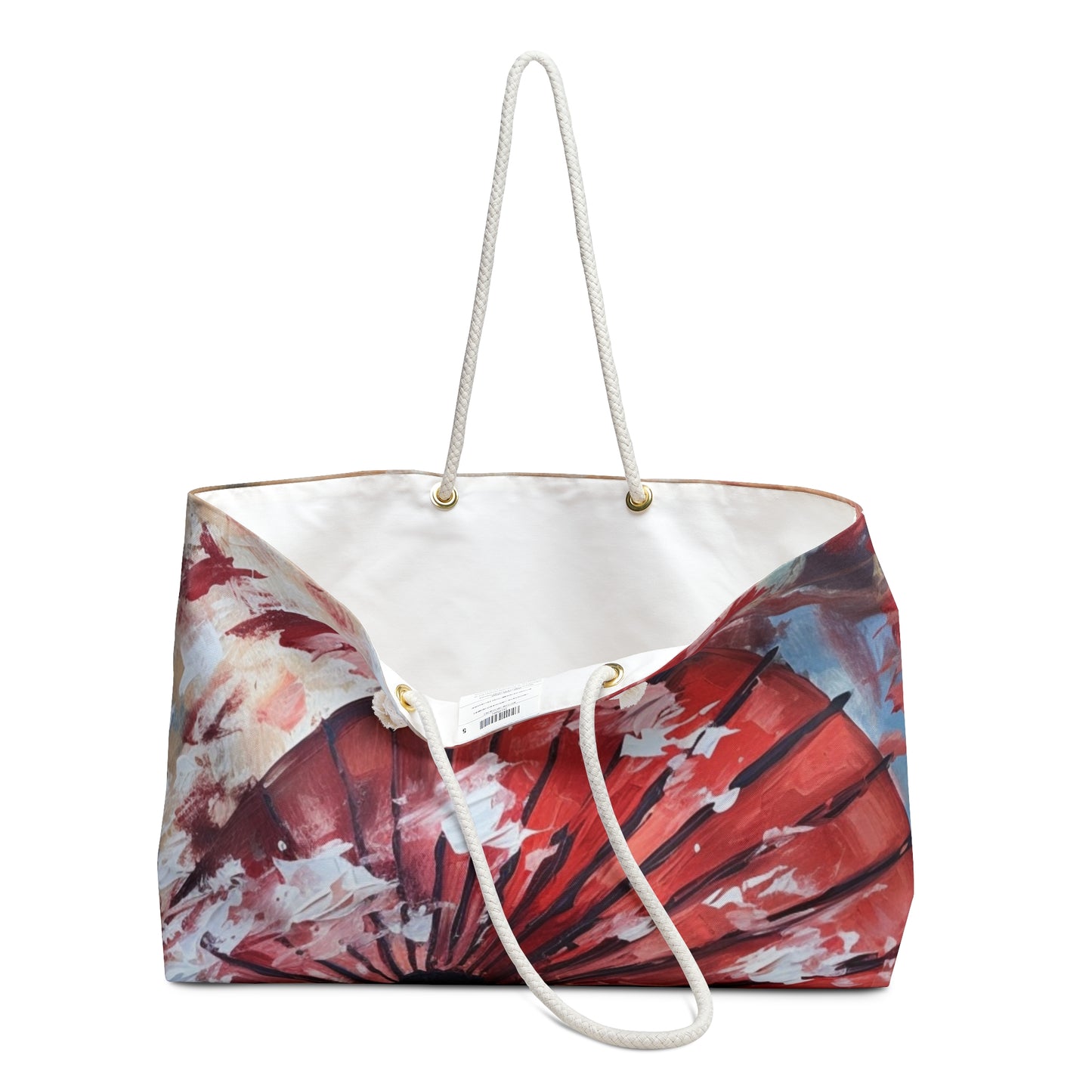 Abstract Japanese Umbrella Painting Weekender Bag: Unleashing Artistic Beauty