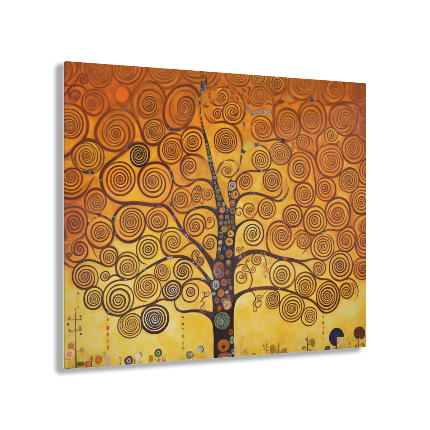 Symbolic Harmony: Gustav Klimt Tree of Life Acrylic Prints, Embrace Artistic Elegance