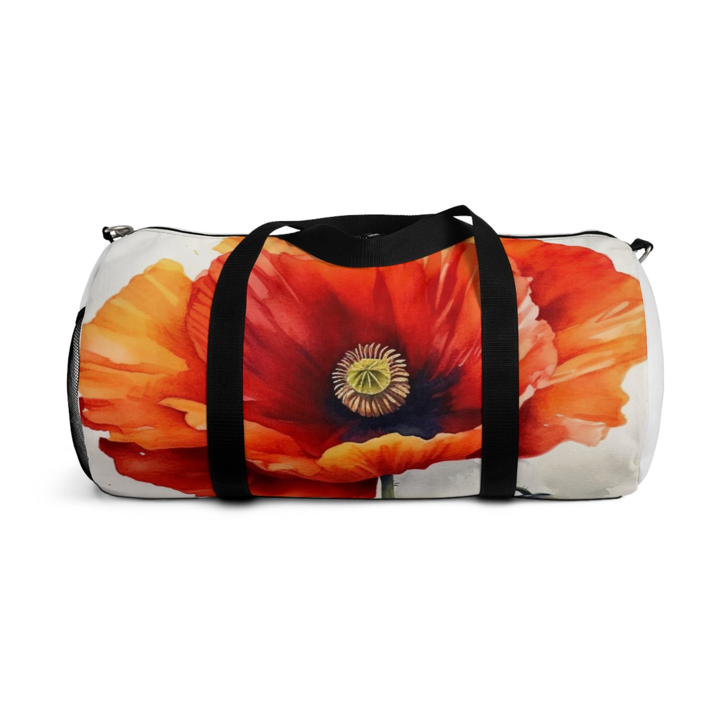 Stunning Poppy Flower Watercolor Duffel Bag: A Blossoming Experience