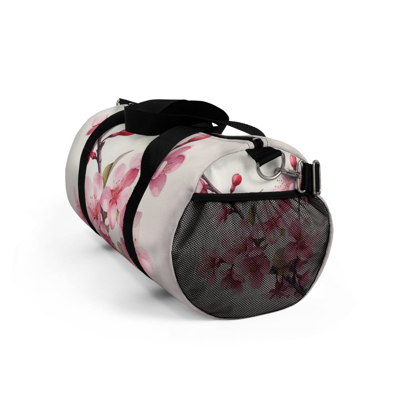 Artistic Flourish: Floral Watercolor Cherry Blossom Duffel Bag