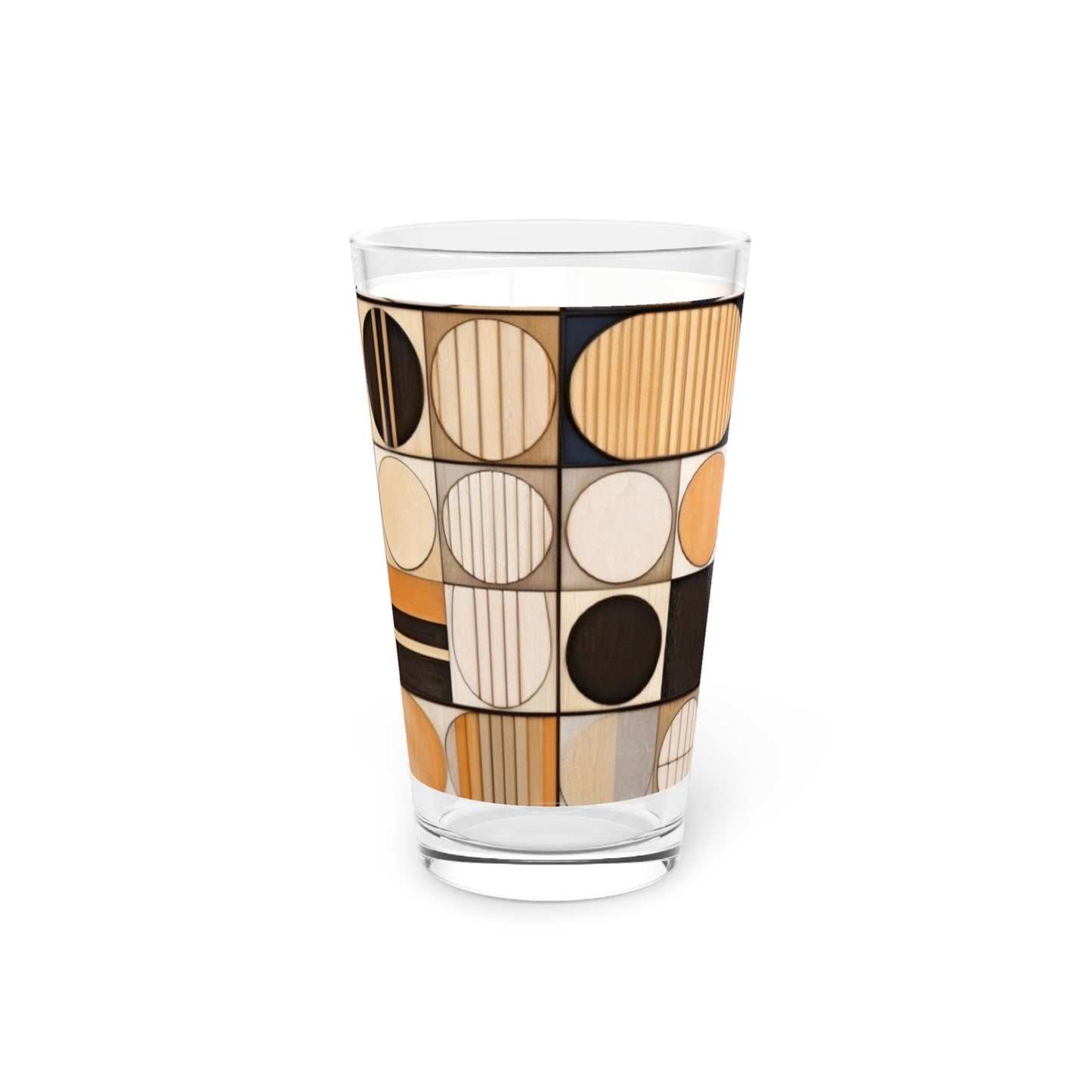 Circular Mosaic: Pint Glass
