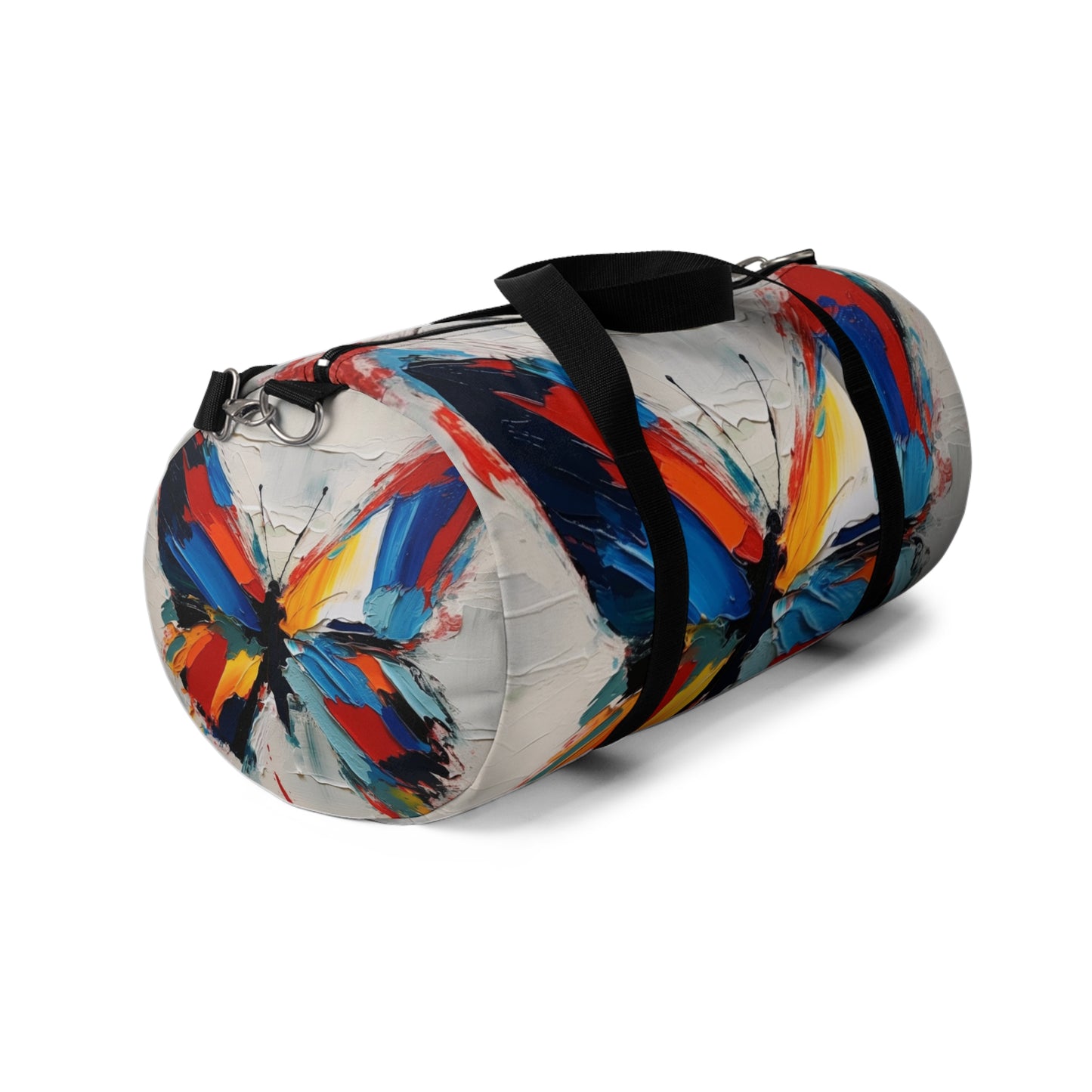Abstract Duffel Bag for Art Lovers: Butterfly-Inspired Delight