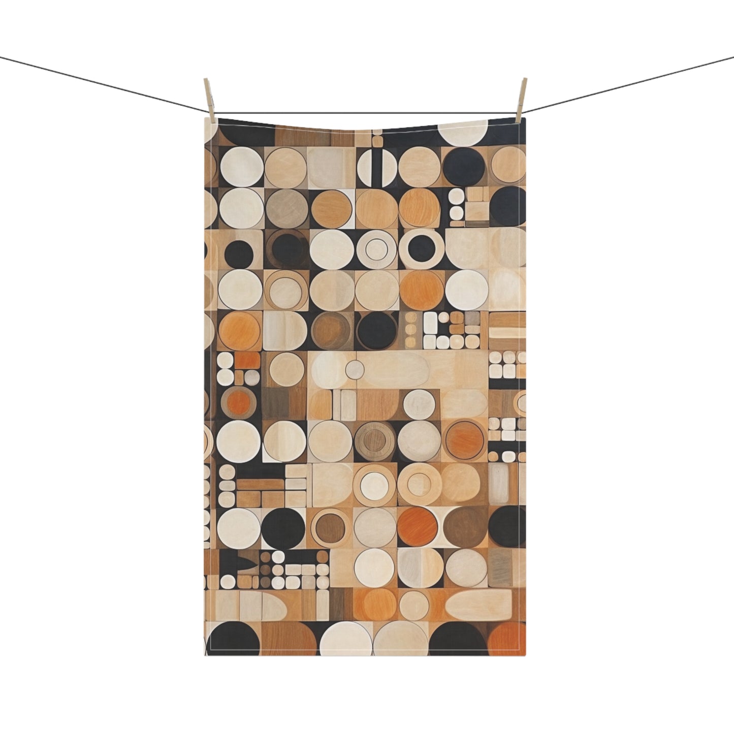 Modern Simplicity: Kitchen Towel with Geometric Elegance