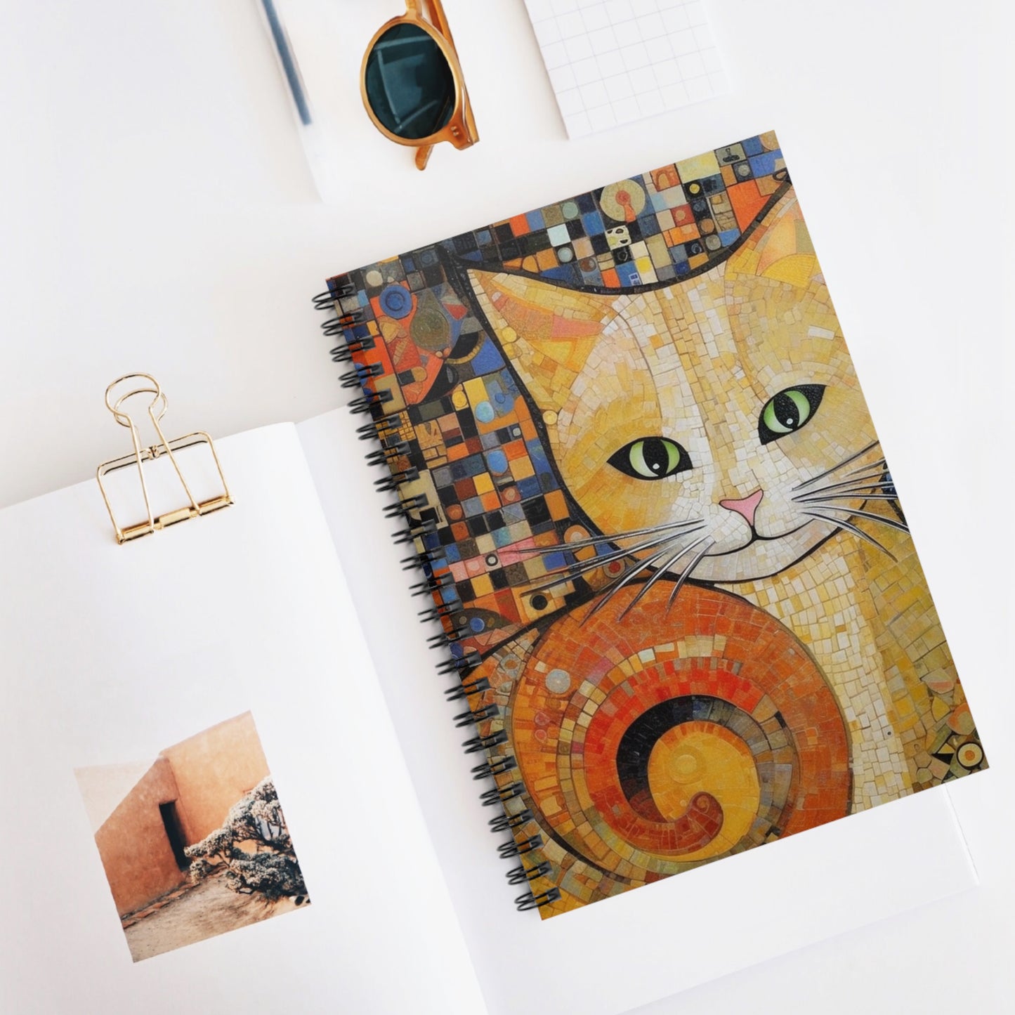 Timeless Beauty: Vienna Secession-Inspired Spiral Notebook