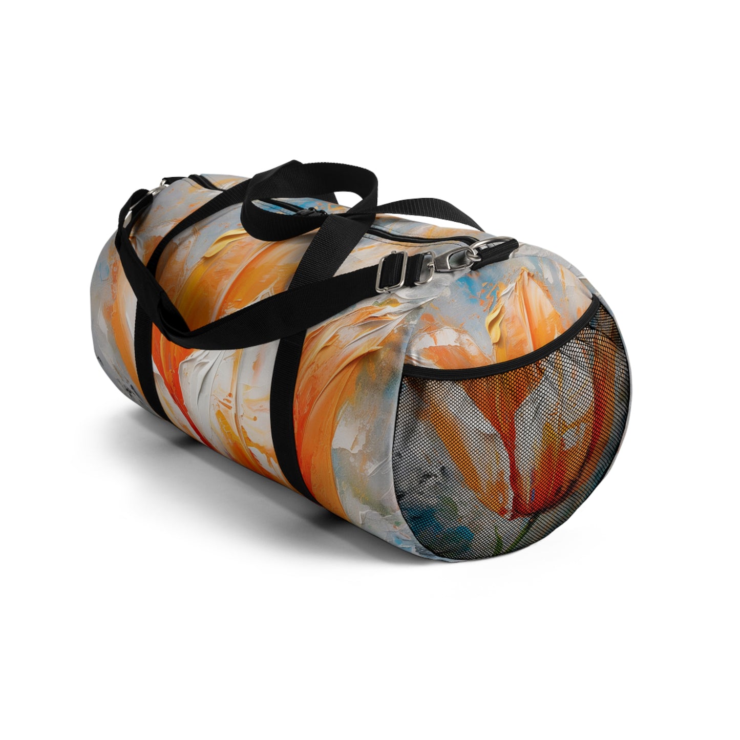 Duffel Bag with Vibrant Orange Tulip: Embrace the Beauty of Nature