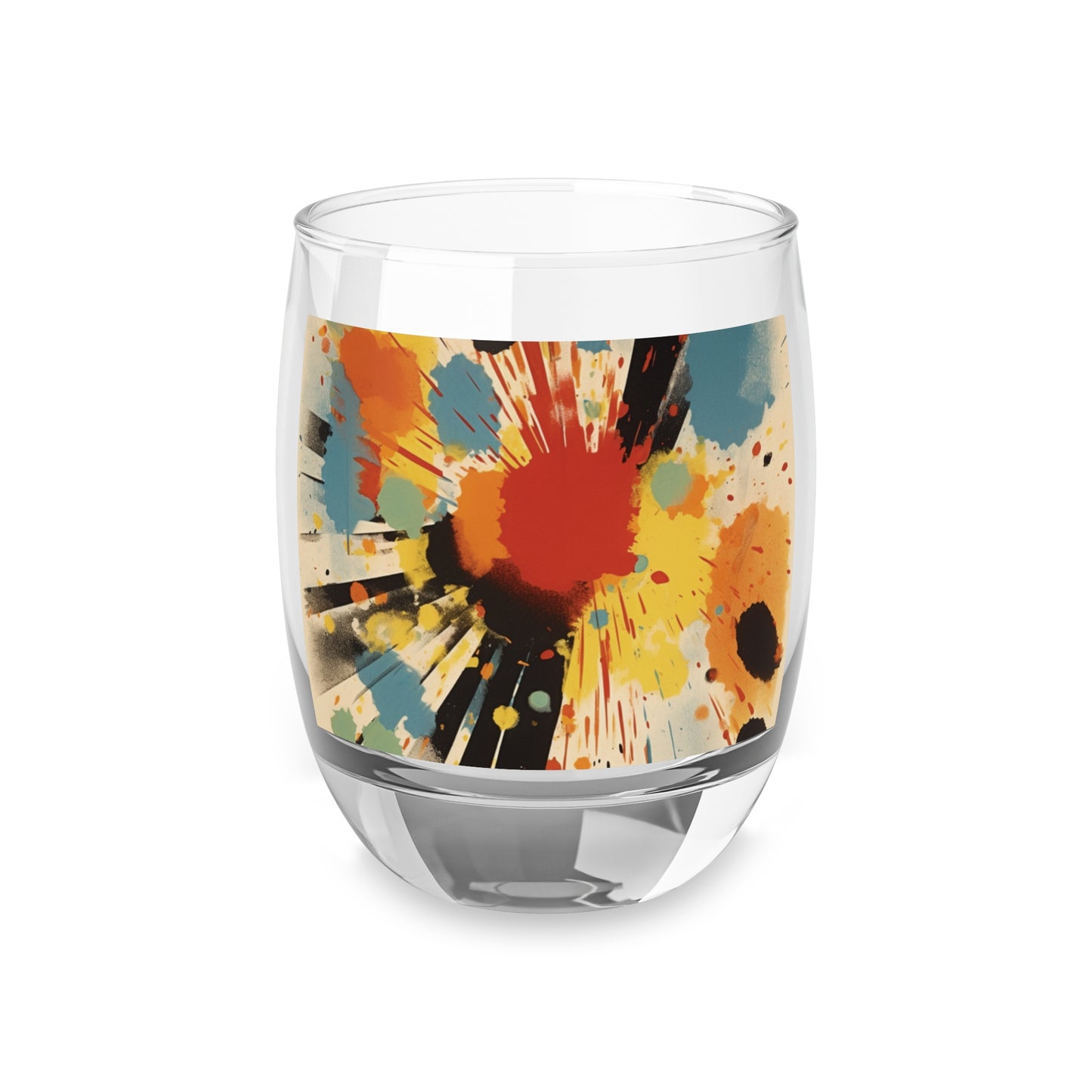 Whiskey Glass of Abstract Impressions: A Blend of Gutai and American Art