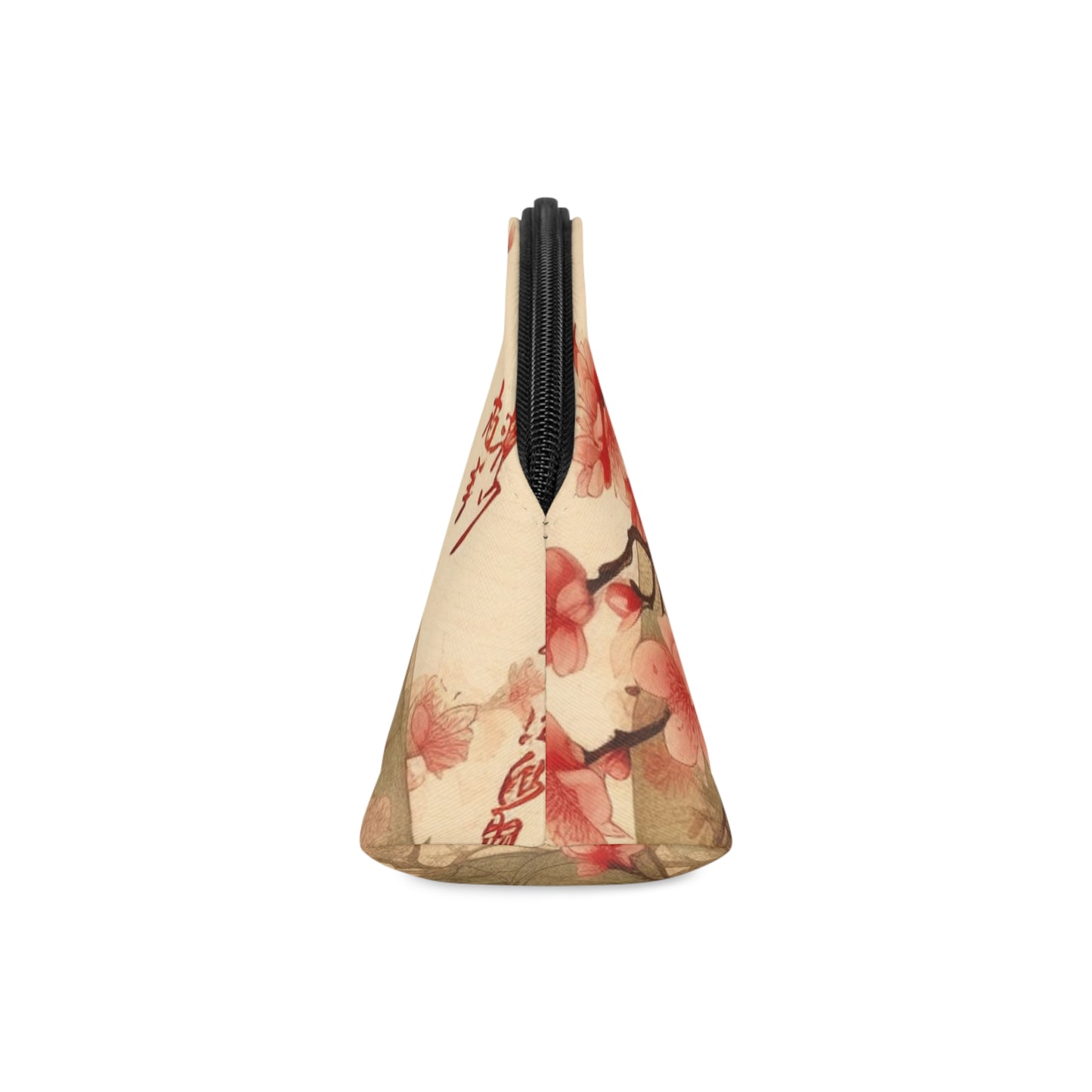 Whimsical Blossom Dreams: Makeup Bag with Delightful Flower Drawings and Cherry Blossoms