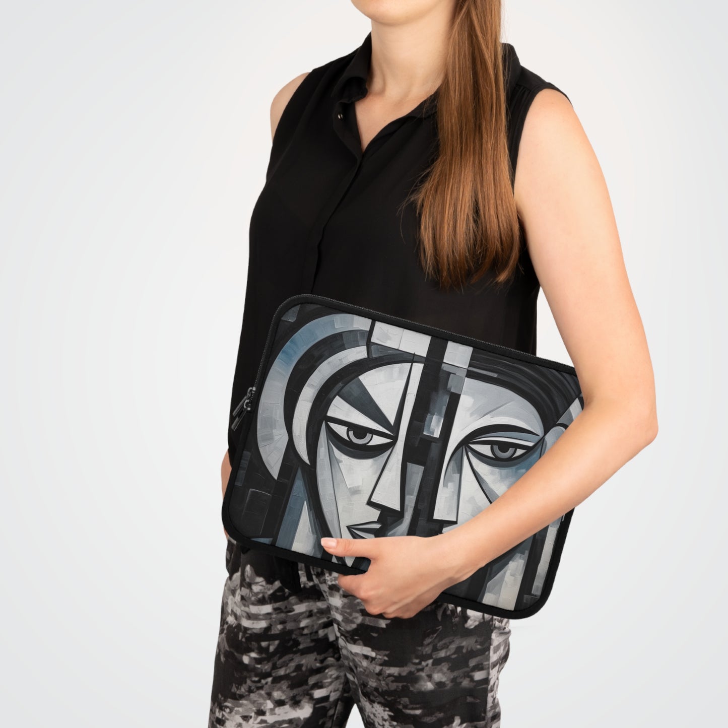 Cubist Paintings Laptop Sleeve: Captivating Brush Strokes