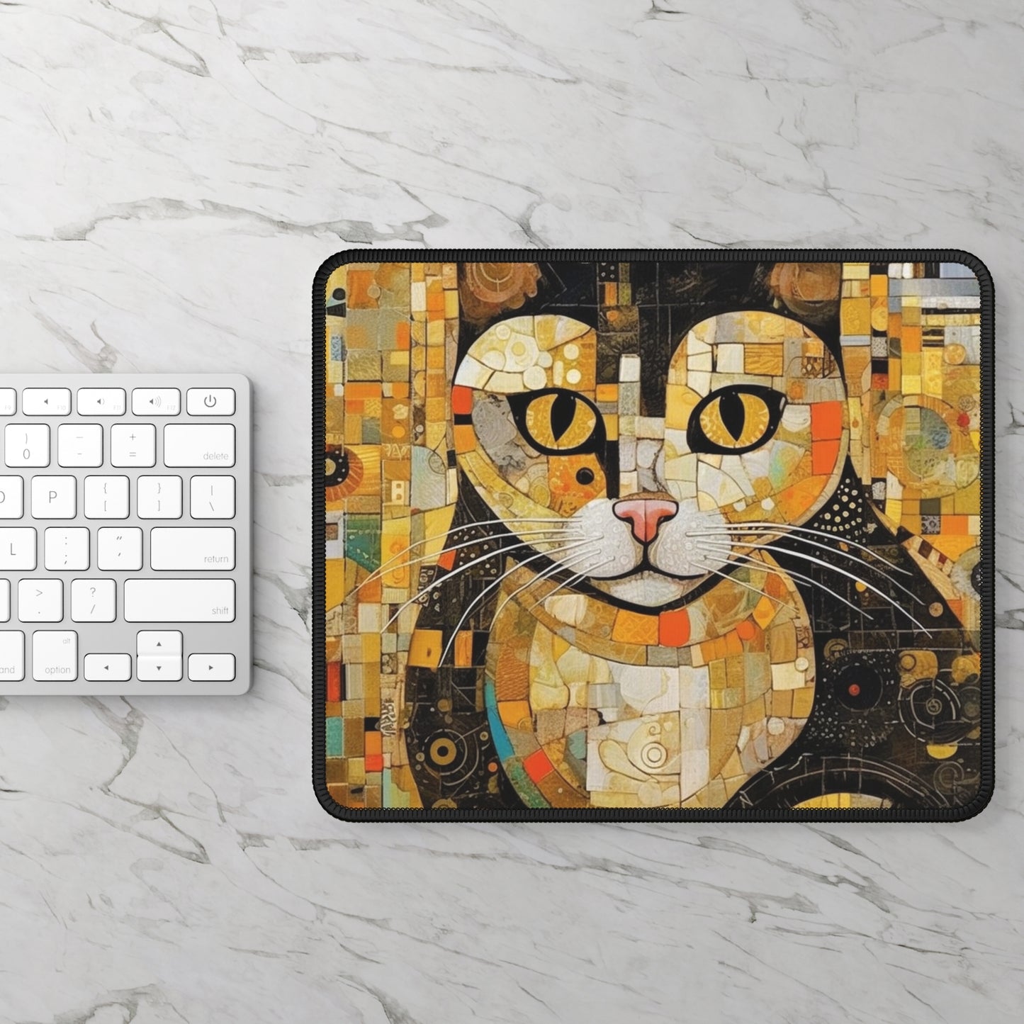 Modern Art Fusion: Vienna Secession Gaming Mouse Pad