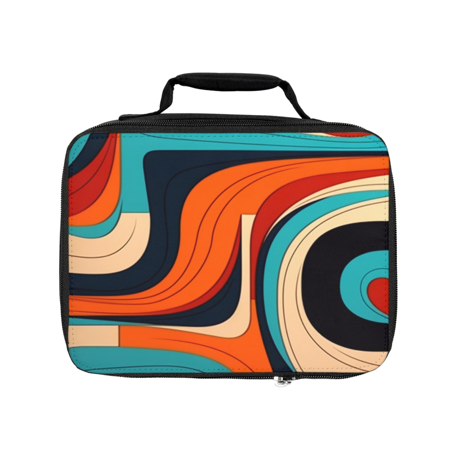 Midcentury Abstractions: Abstract-Inspired Lunch Bag for Atomic Age Design