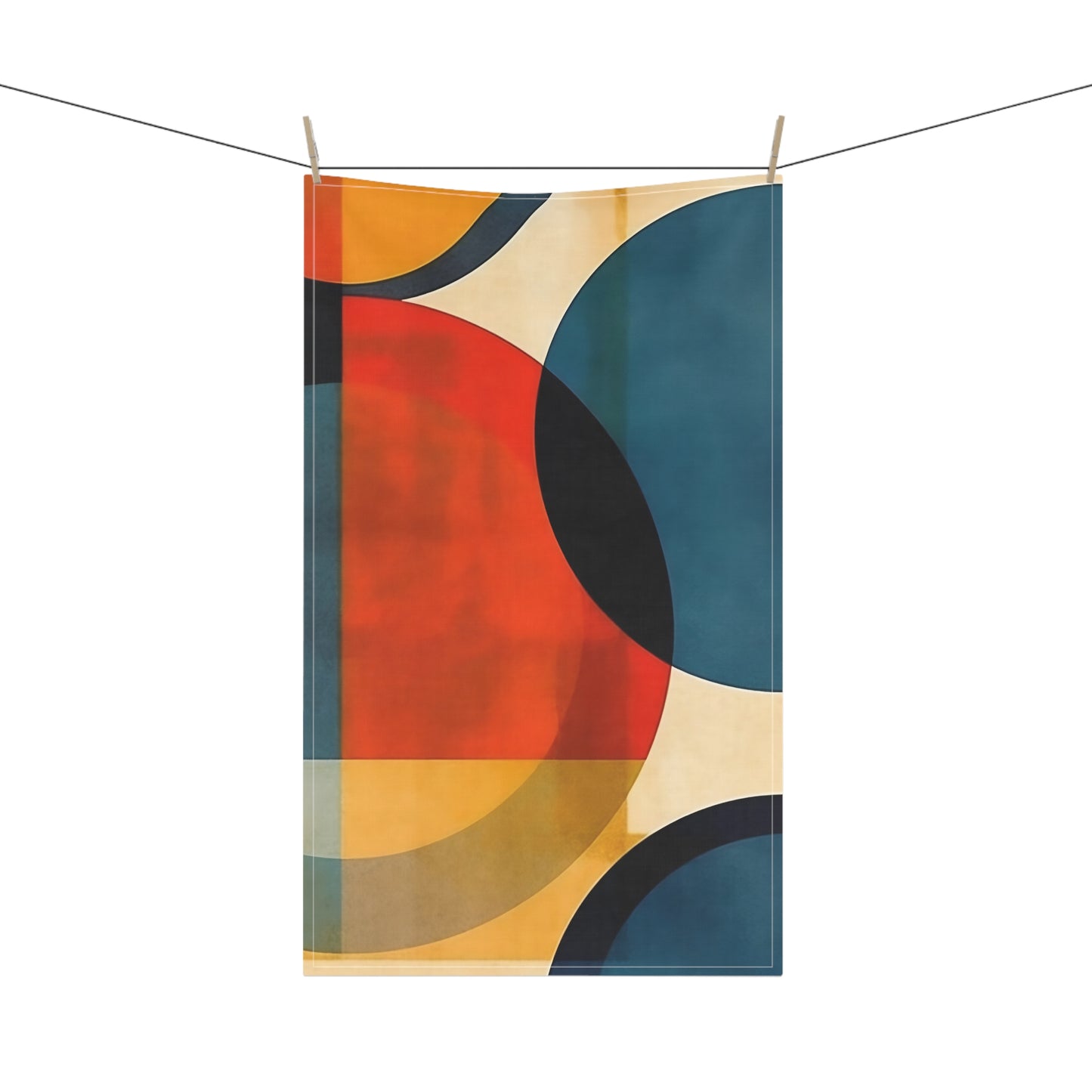 Geometric Abstraction Extravaganza: Kitchen Towel for Art Enthusiasts