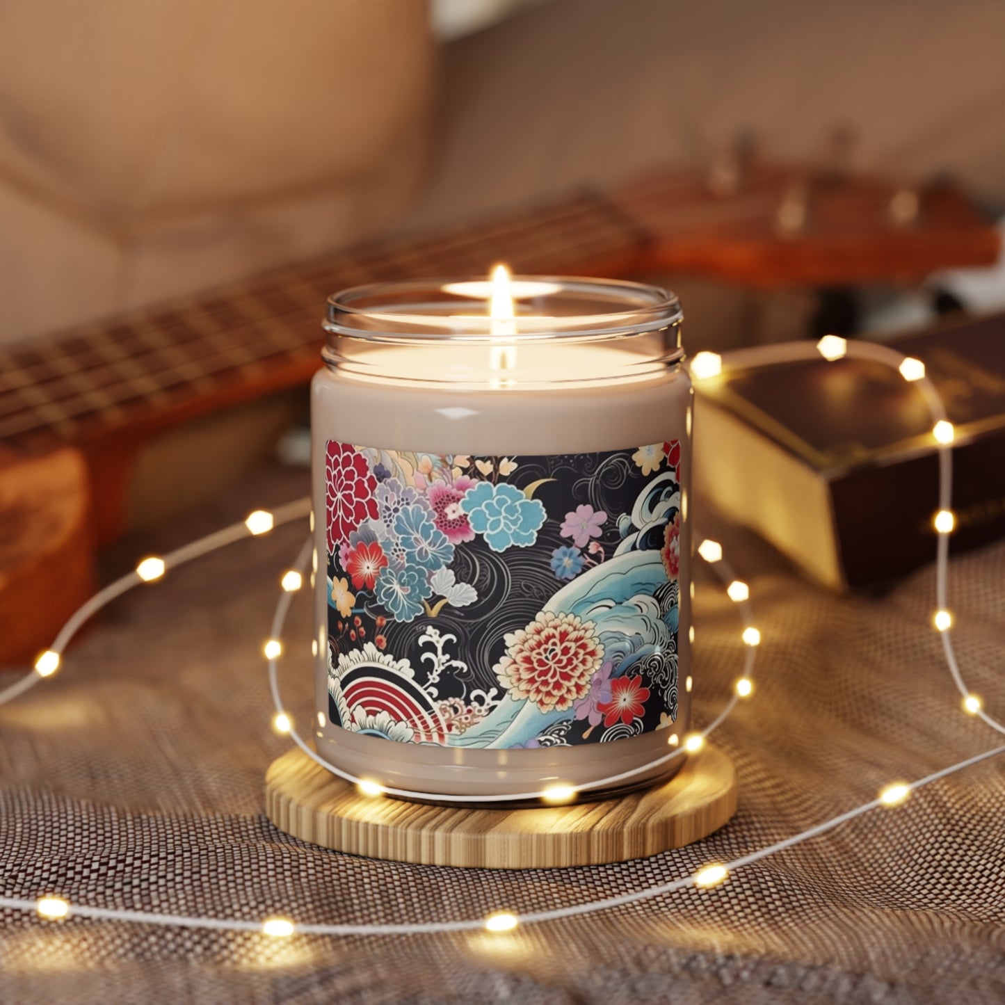 Authentic Japanese Kimono Scented Soy Candle: Embrace Tradition