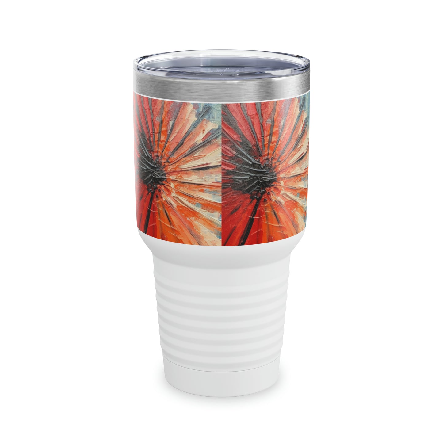 Channel Your Inner Artist: Umbrella Painting Ringneck Tumbler, Unleash Your Creativity with Abstract Oil Paint