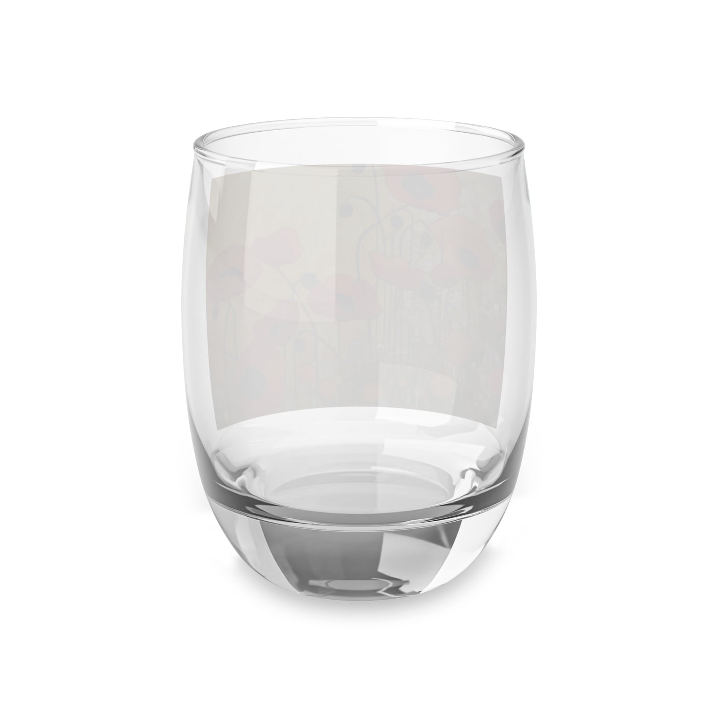 Elevate Your Sip: Whiskey Glass Adorned with Gustav Klimt's Poppies