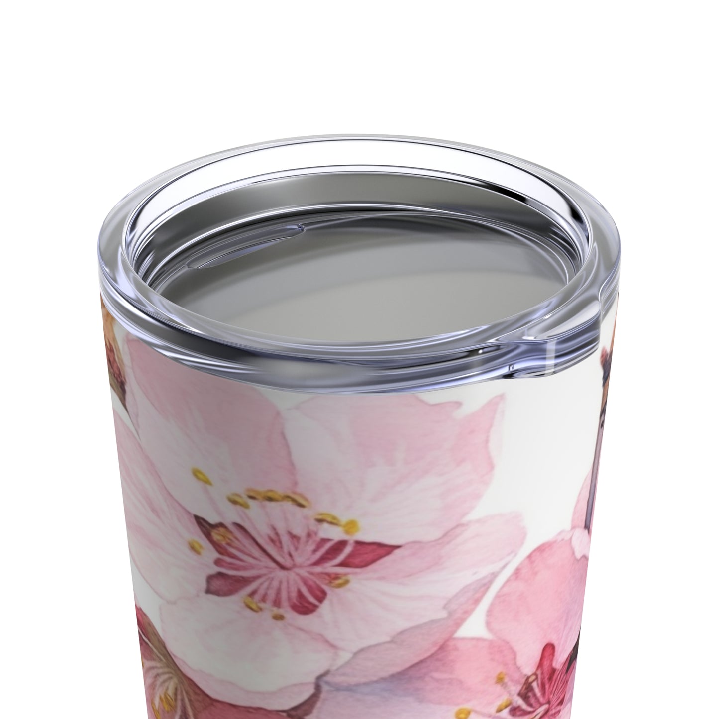 Whimsical Delight: Watercolor Cherry Blossom Tree Tumbler