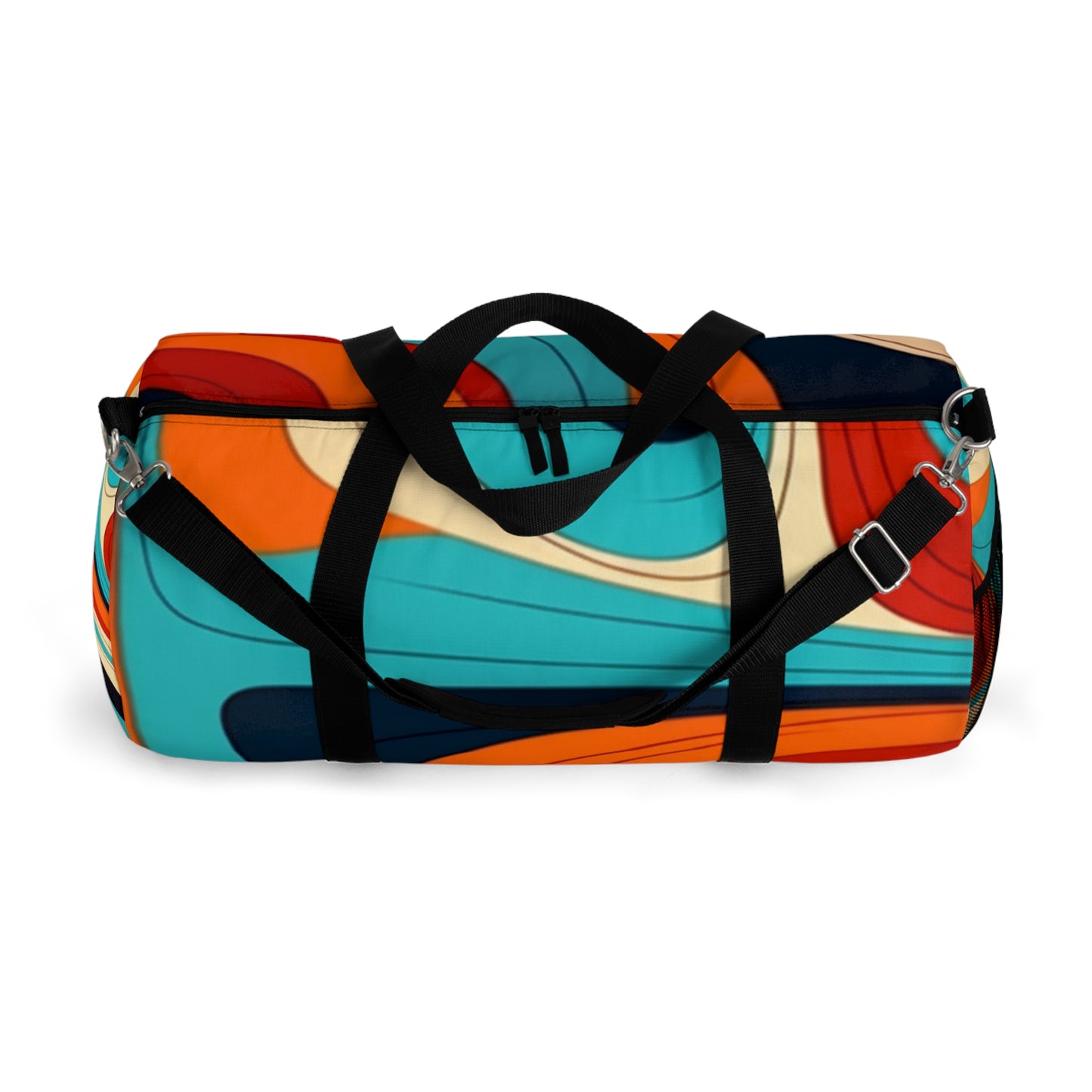Midcentury Abstractions: Abstract-Inspired Duffel Bag for Atomic Age Design