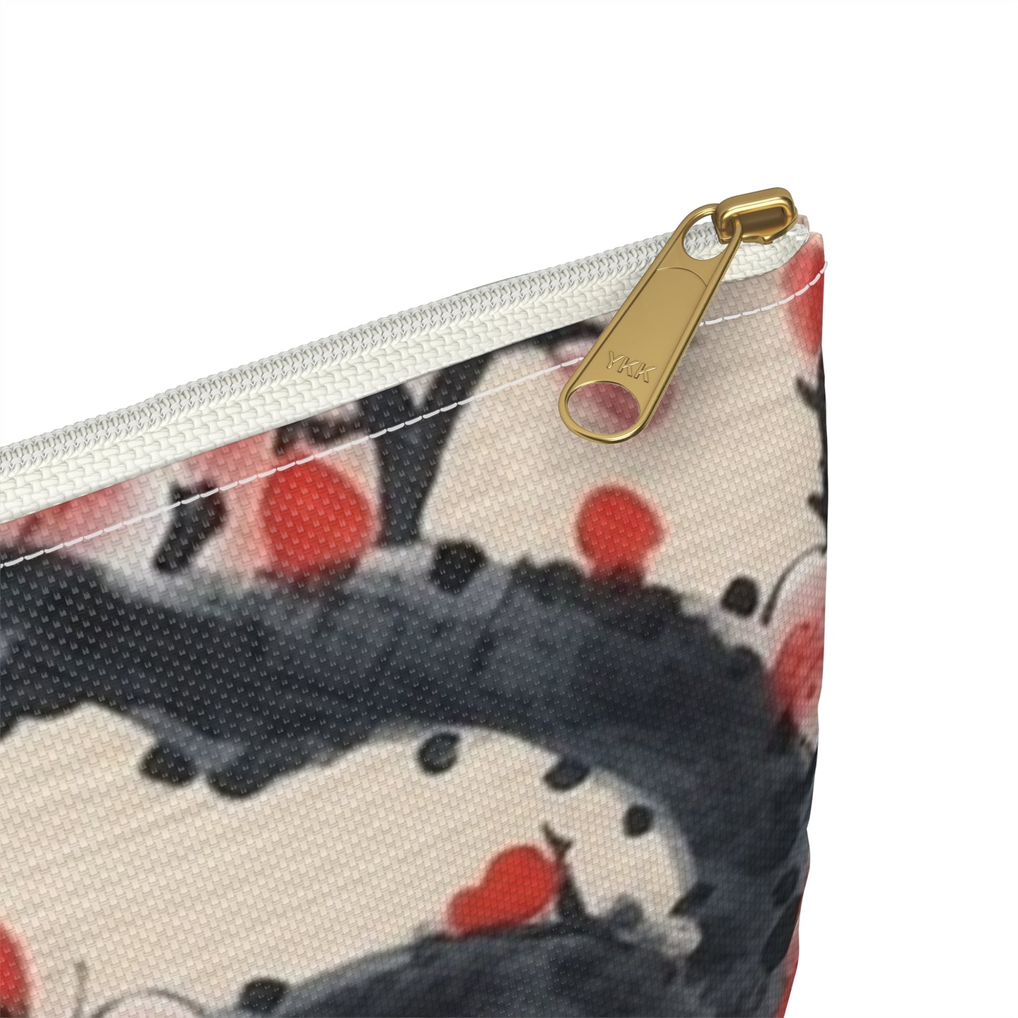 Enchanting Petal Symphony: Accessory Pouch Celebrating Cherry Blossom Tree Drawings