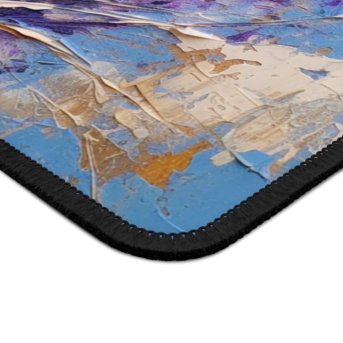 Vibrant Lavender Art on Gaming Mouse Pad: A Floral Delight for Your Senses