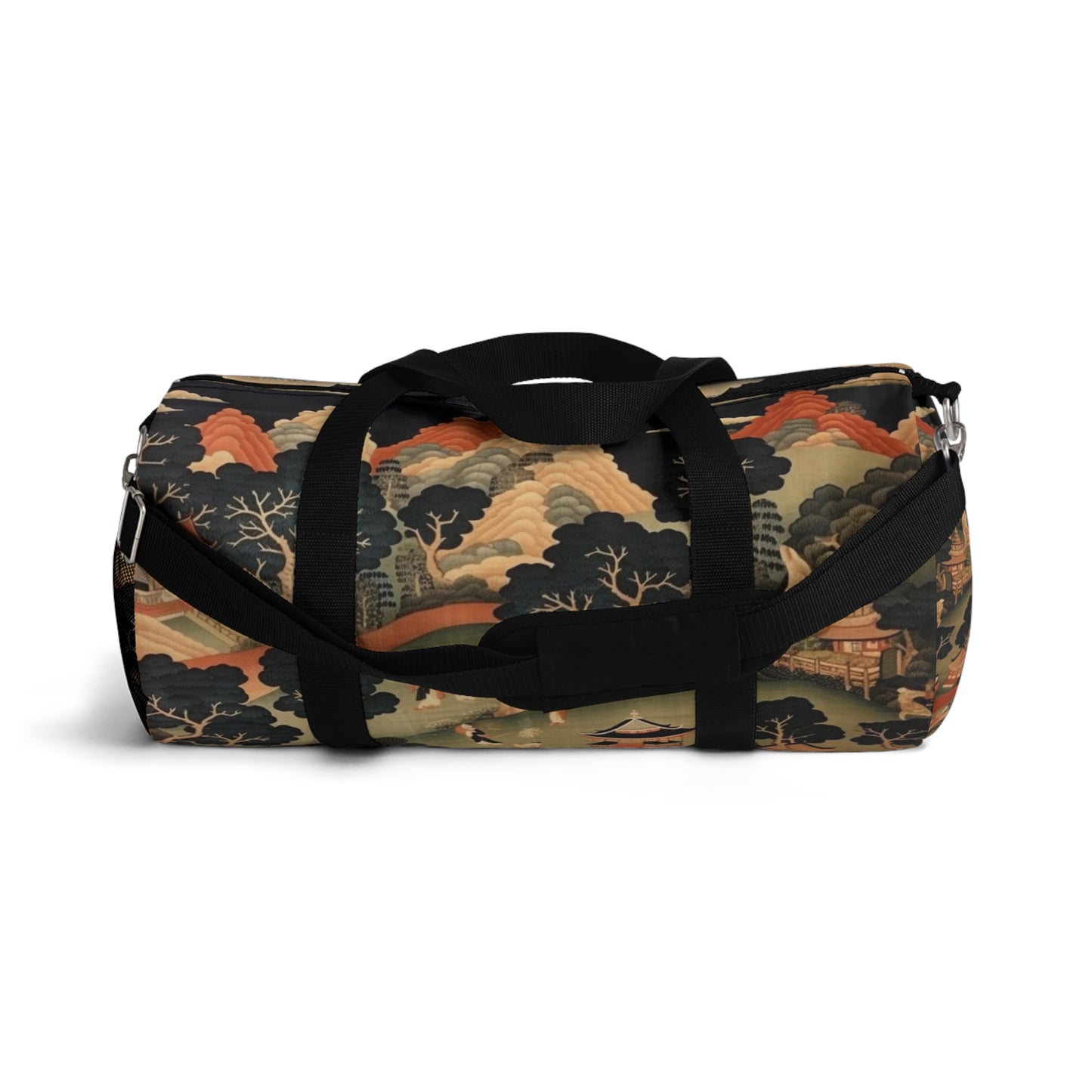 Tapestry Treasures: Japanese-inspired Duffel Bag for Art Lovers