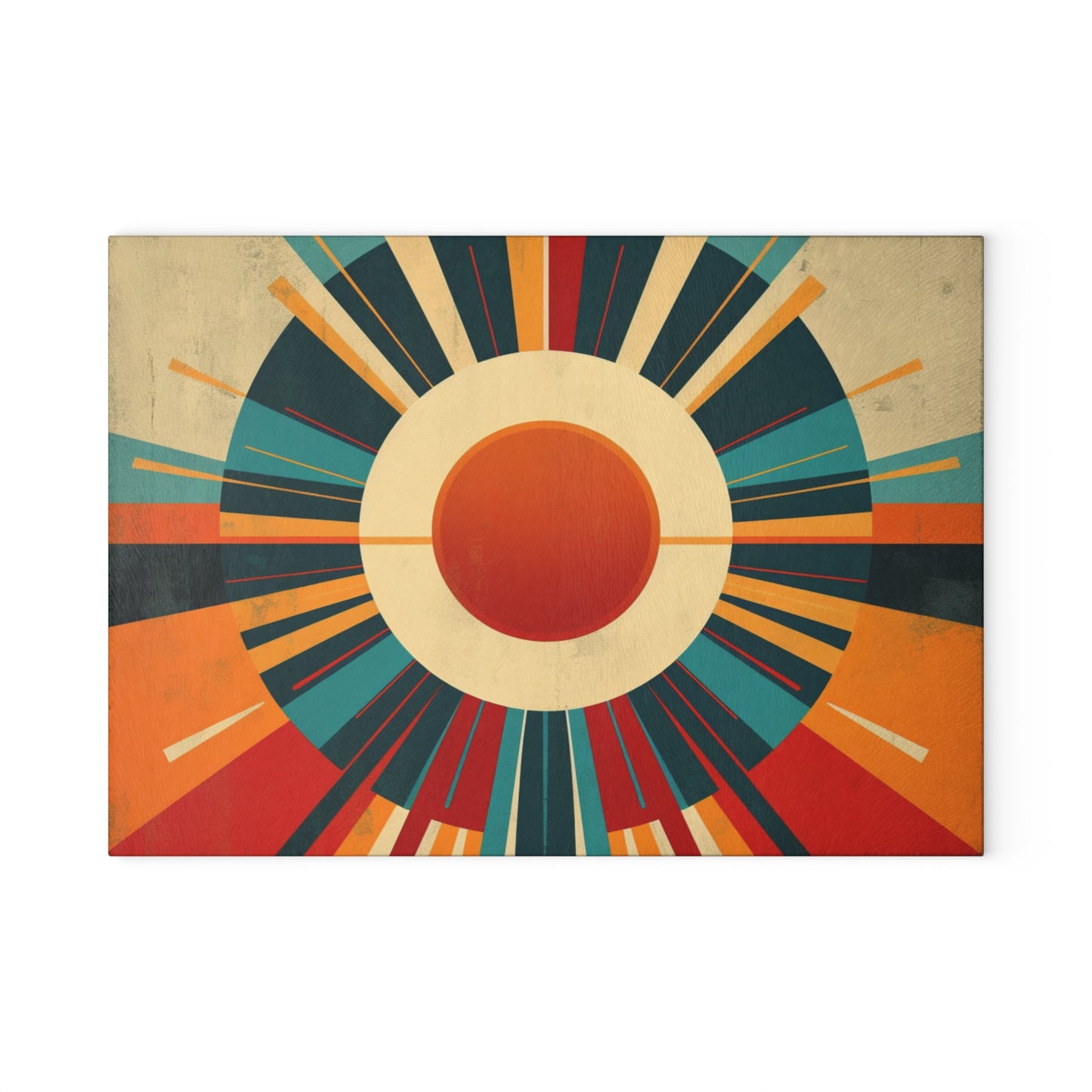 Minimalist Sunshine: Midcentury Modern Sun Glass Cutting Board