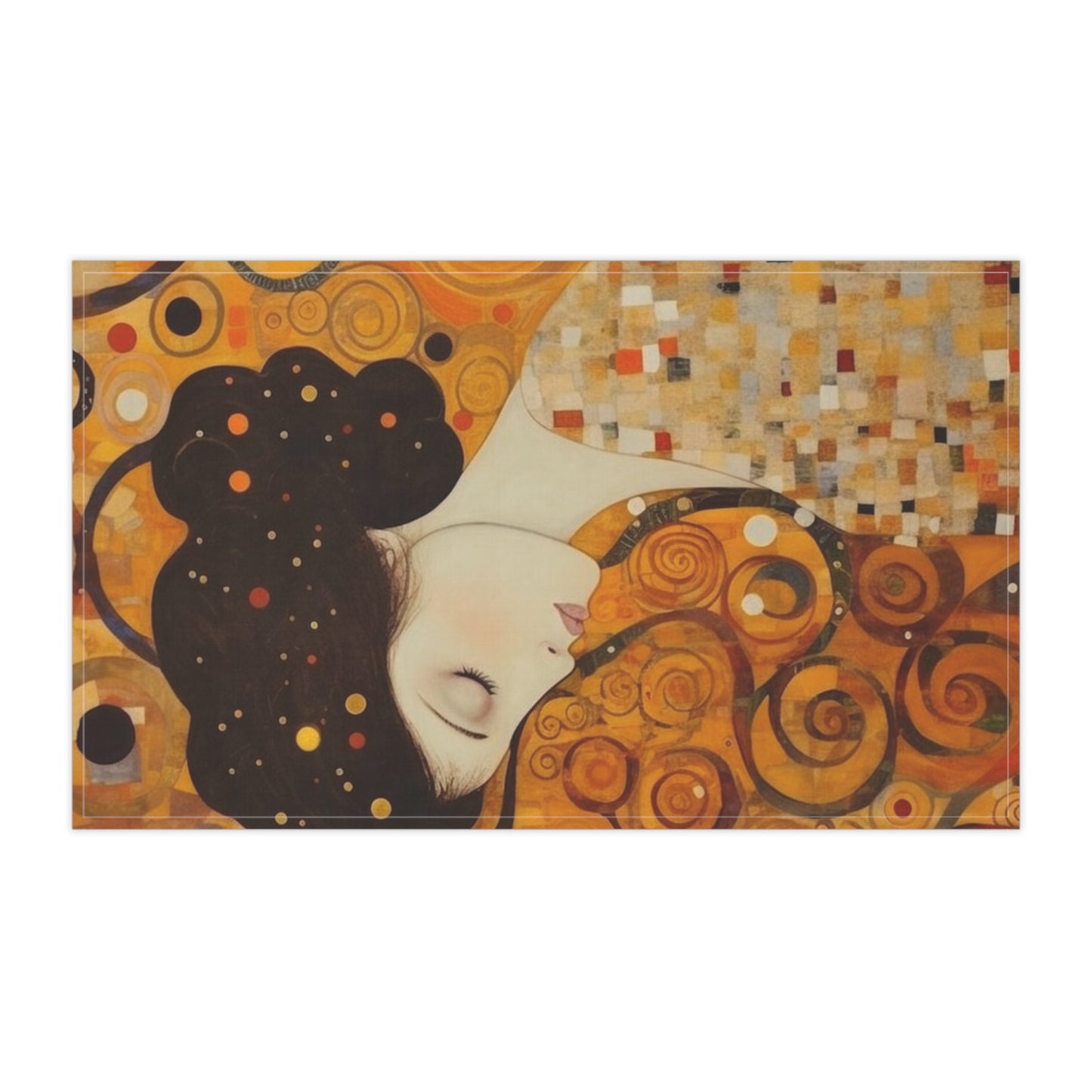 Gustav Klimt Inspired Kitchen Towel: A Tribute to the Iconic Art of the Vienna Secession