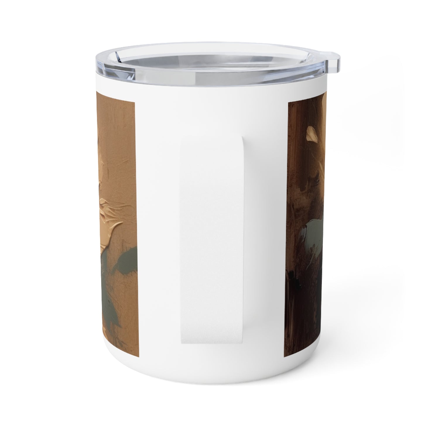 Artistic Fusion: Insulated Coffee Mug Infused with Tan Hua-Inspired Abstract Art