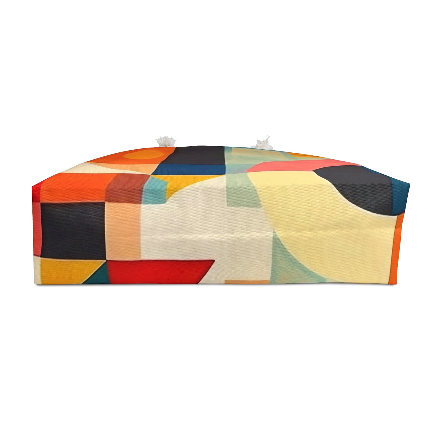 Geometric Abstract Sophistication: Midcentury Modern Weekender Bag for Women