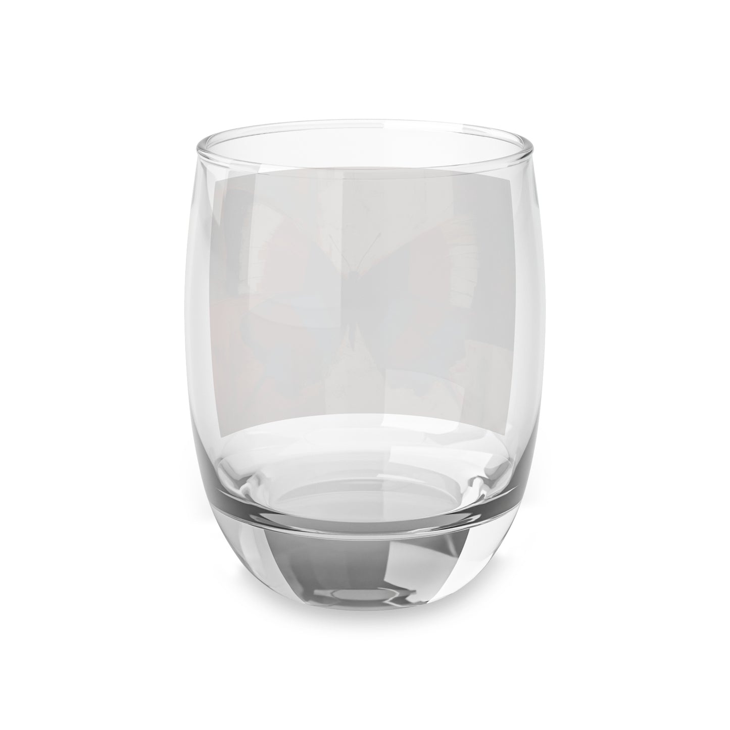 Bauhaus-Inspired Butterfly Symphony: Whiskey Glass with Vibrant Colors and Intricate Details
