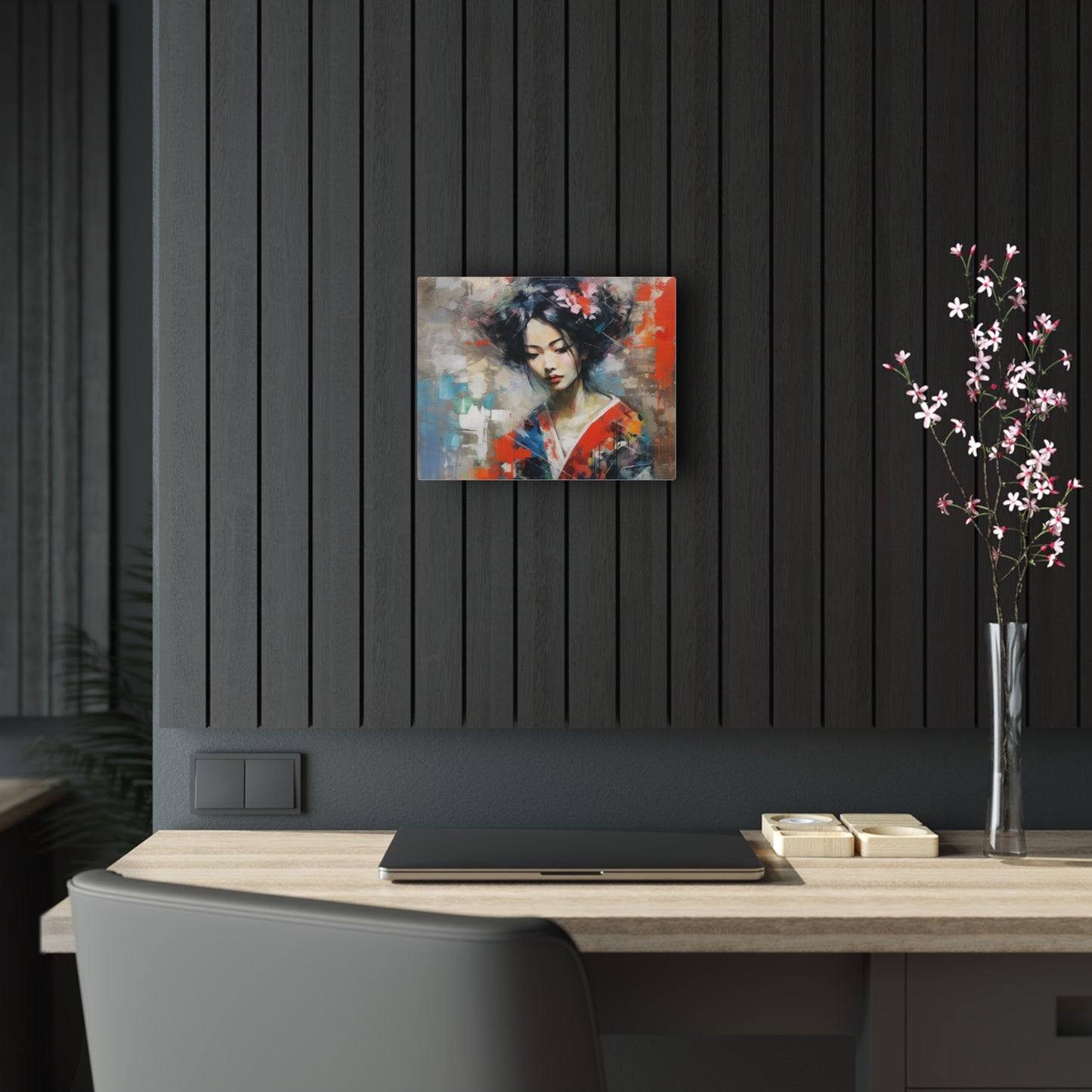 Acrylic Prints with Geisha Art: Japanese Artistic Flair