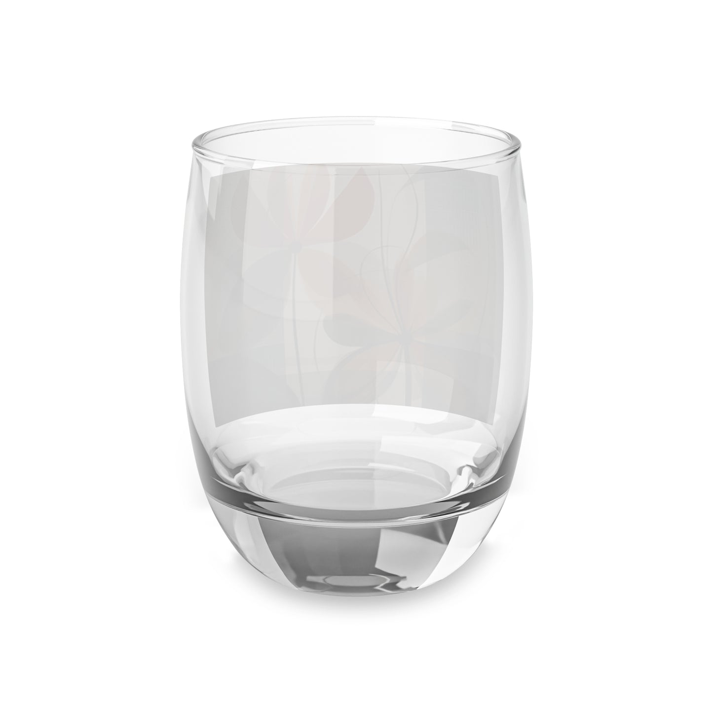 Botanical Chic: Flower Drawings and Minimalist Whiskey Glass Design with Midcentury Flair