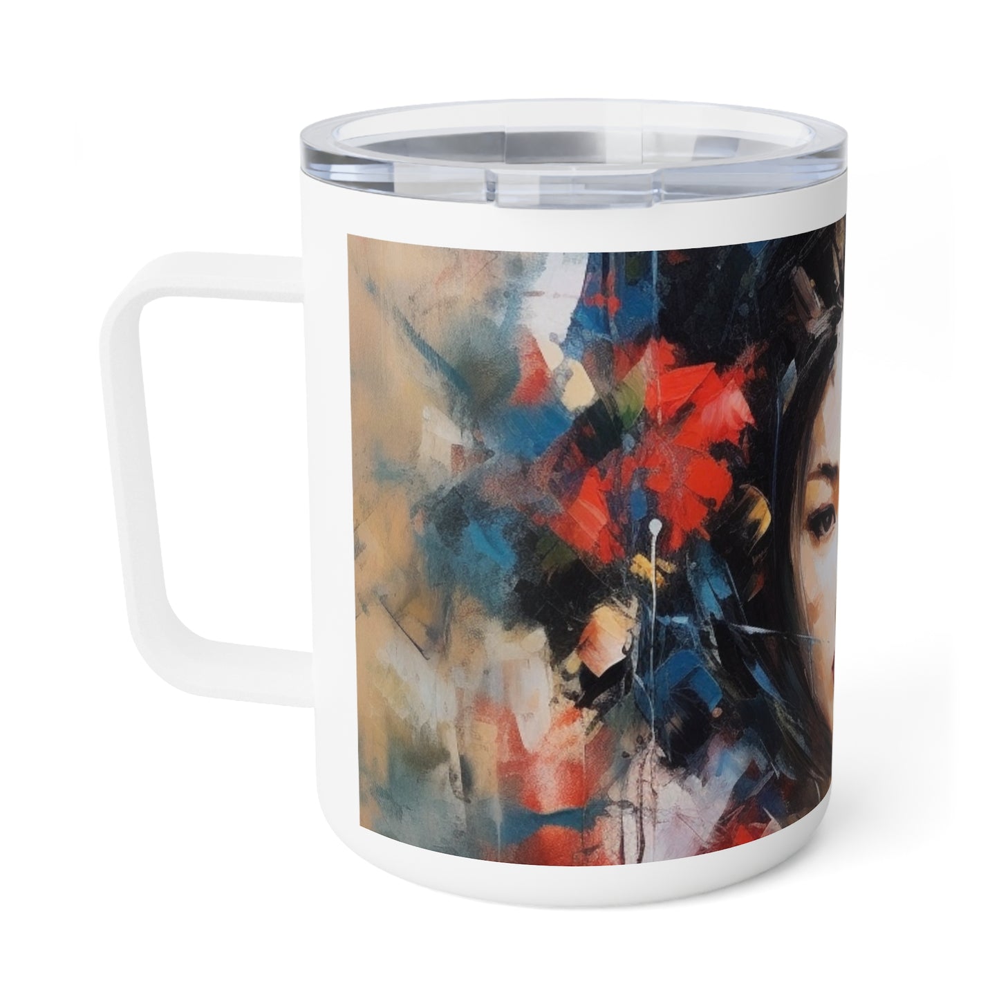 Geisha-Inspired Abstract Art: A Fusion of Beauty