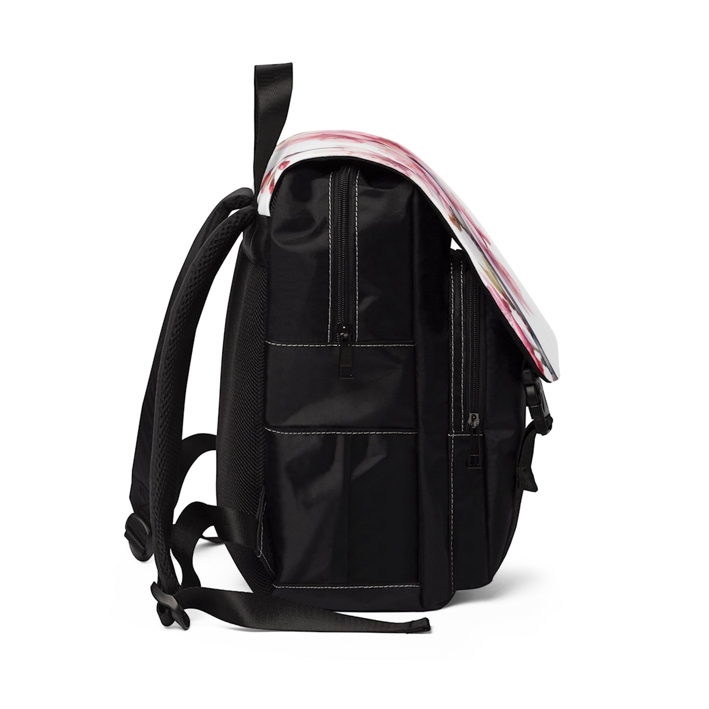 Blossoming Serenity: Watercolor Cherry Blossom Unisex Casual Shoulder Backpack