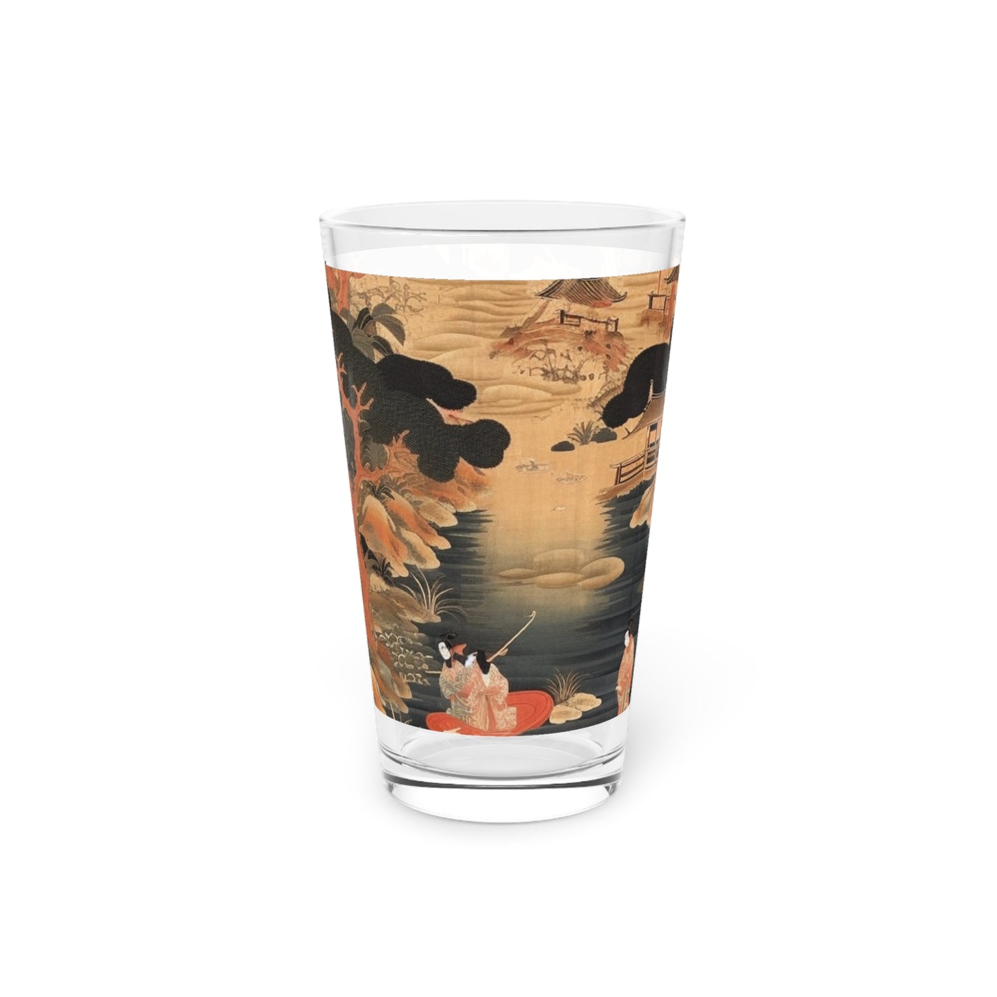 Custom Japanese Tapestry Pint Glass