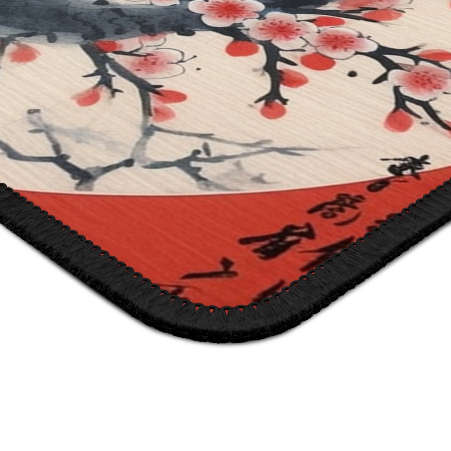 Enchanting Petal Symphony: Gaming Mouse Pad Celebrating Cherry Blossom Tree Drawings